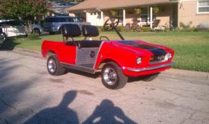 Mustang golf cart